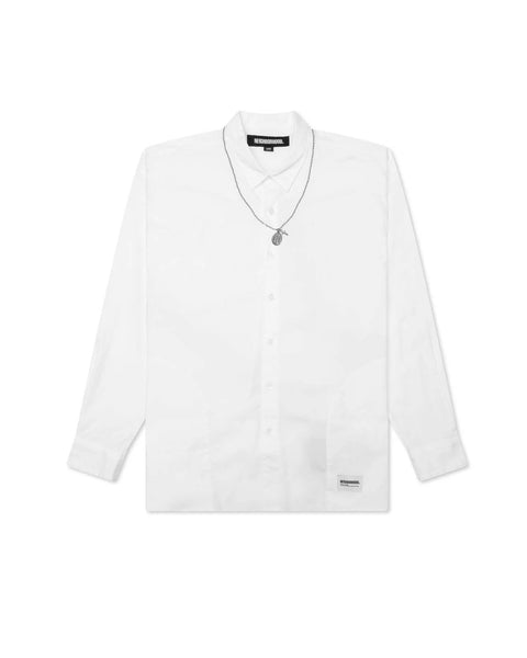 NEIGHBORHOOD-MEDAL & CROSS EMBROIDERY SHIRT LS-241AQNH-SHM01