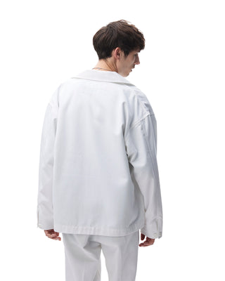 NEIGHBORHOOD-NH X DICKIES . COVERALL JACKET-WHT-242VFDKN-JKM02