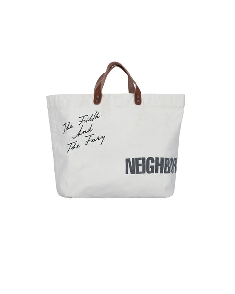 NEIGHBORHOOD-WASHED CANVAS TOTE BAG-NATURAL-242TQNH-CG01