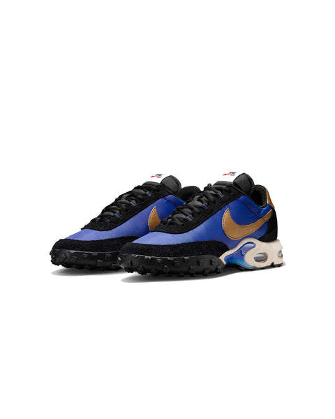 NIKE-AIR MAX WAFFLE-BLACK AND HYPER BLUE-FV6946-400