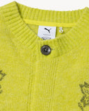 PUMA-ARIES PRINTED CARDIGAN-LIME SHEEN-627978-38