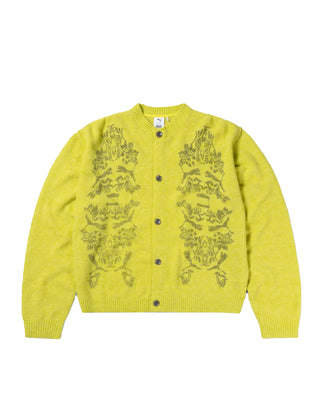 PUMA-ARIES PRINTED CARDIGAN-LIME SHEEN-627978-38