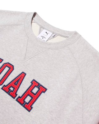 PUMA-NOAH VARSITY  CREWNECK-GRAY