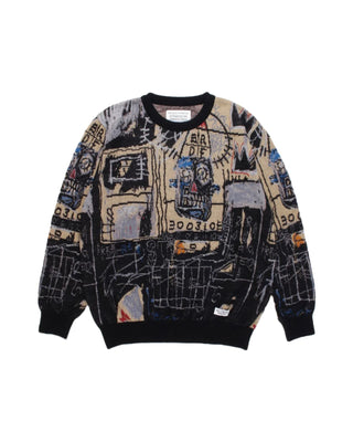 WACKO MARIA - JEAN-MICHEL BASQUIAT / MOHAIR KNIT JACQUARD SWEATER